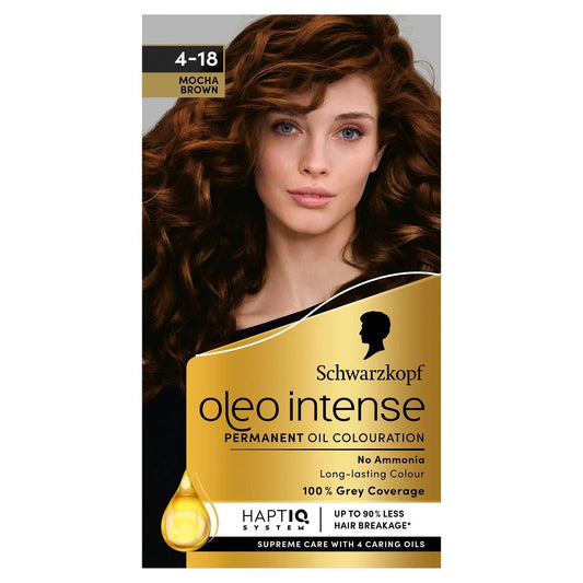 Schwarzkopf Oleo Intense Coloration Permanente à l'Huile 4-18 Brun Moka