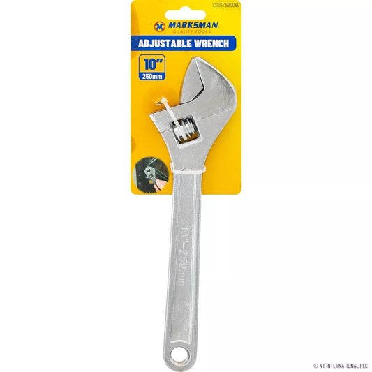 Marksman Heavy Duty Adjustable Drop Forged Steel Spanner Wrench 10" 250mm