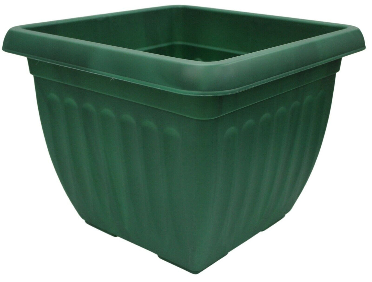 40CM SQUARE ATHENS PLANTER F GREEN