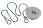 Basin Plugs, White 38mm (1.1/2") & CP Ball Chain 300mm (12")