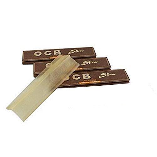 OCB BROWN SLIM Premium Slim Virgin Paper with Filters