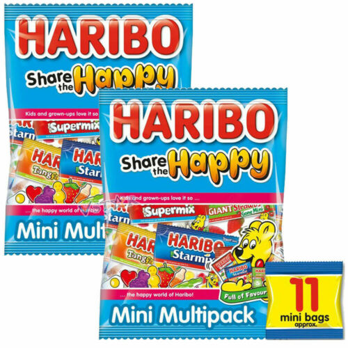 Haribo Share The Happy 11 Mini Bags Sweets Multipack 176g