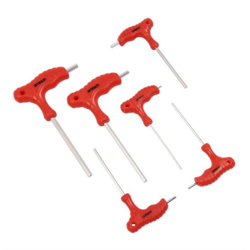 Am Tech 6 PC T-handle Metric Allen Hex Key Set 2 - 6mm