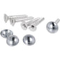 Mirror Screws Chrome Head 32mm Card of 4