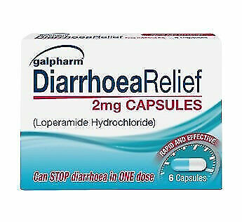 Galpharm Diarrhoea Relief Caps 6's (Loperamide 2mg) S0040H9