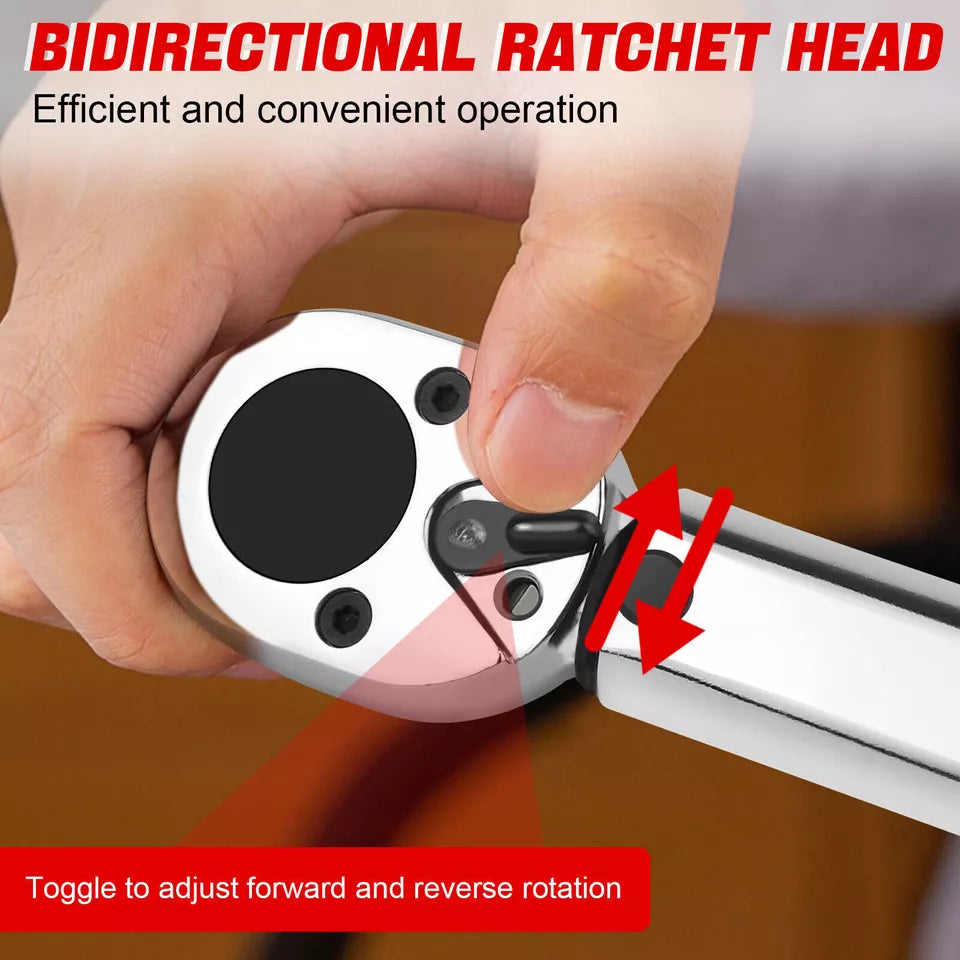 PRO USER 1/2” DR TORQUE WRENCH WITH EXTENSION BAR