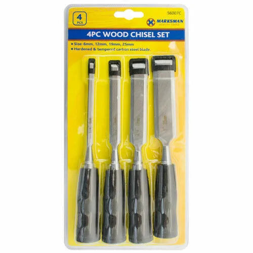 MARKSMAN 4pc WOOD CHISEL SET