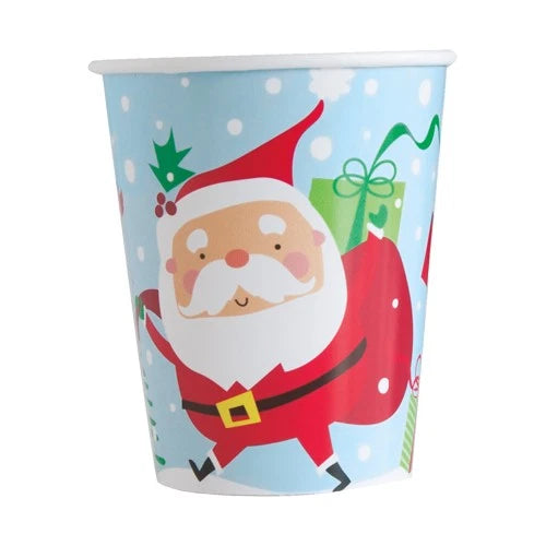Gobelets en carton de Noël 23 cl pour enfants à l'effigie de personnages (lot de 6)