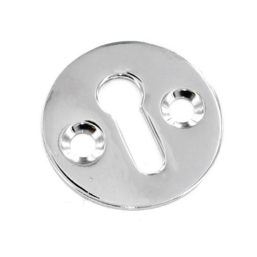 Securit Chrome Escutcheon Plain 35mm With Screws