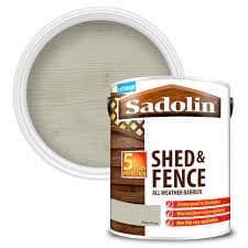 SADOLIN BOIS ET CLÔTURES GRIS CLAIR EXTÉRIEUR 5L