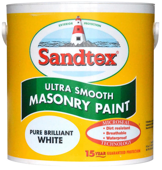Sandtex microseal PBW smooth masonry 2.5 LTR