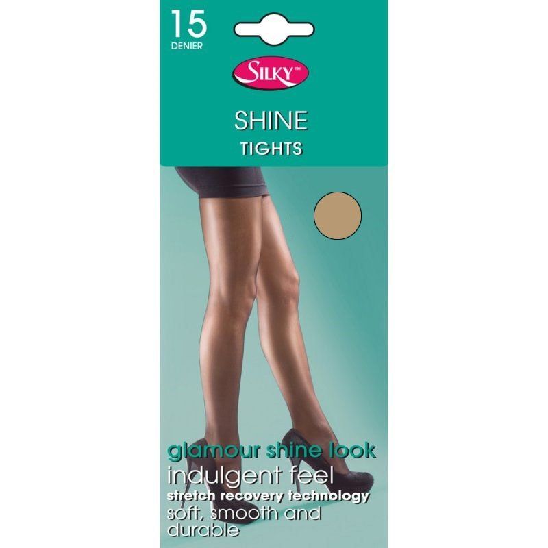 Silky's 15 Denier Shine Tights Nude One Size - Medium