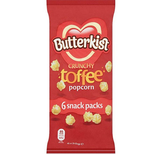 Butterkist Crunchy Toffee Popcorn 6 x 20g