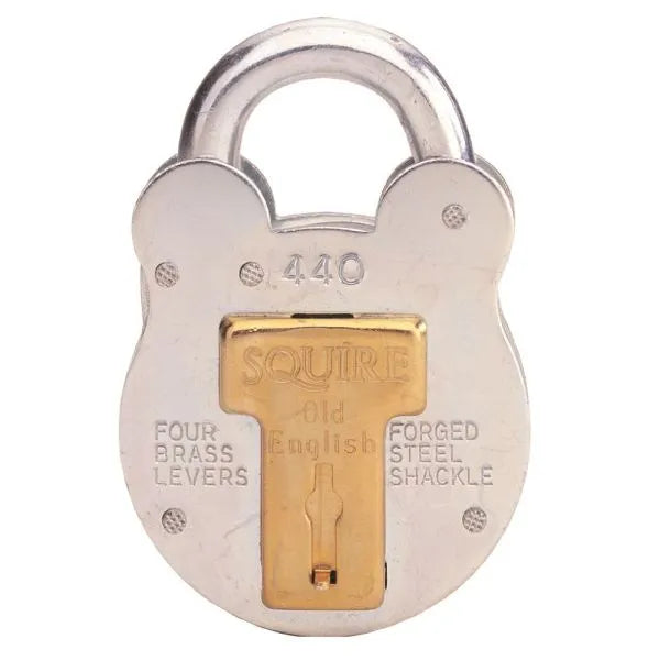 Squire 440 - Old English - Medium Galvanised Steel Padlock - 4 Lever