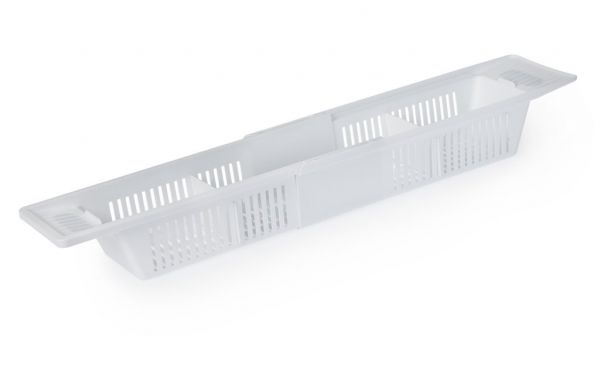 BLUECANYON EXTENDABLE BATH RACK WHITE
