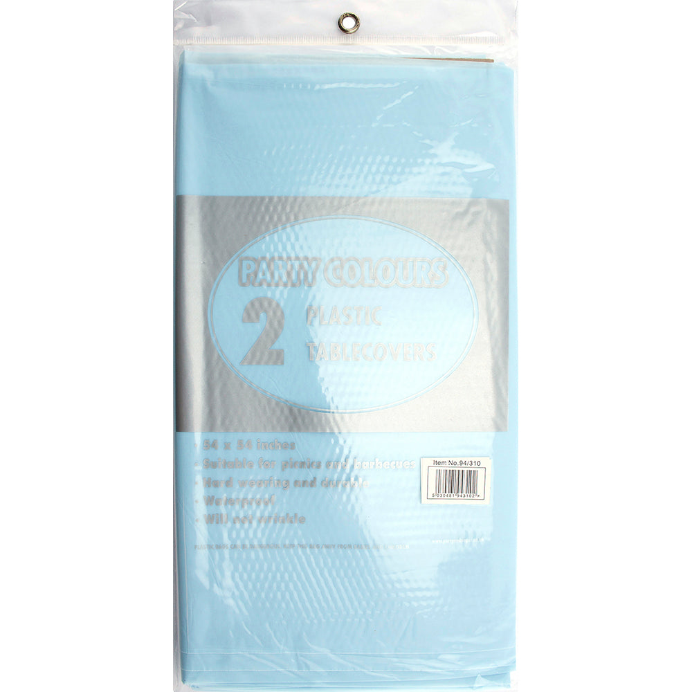 Nappe en plastique bleu clair PPS