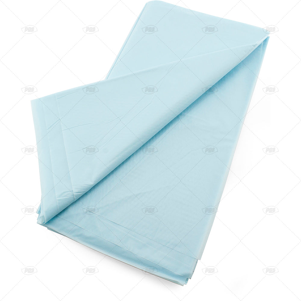 Nappe en plastique bleu clair PPS