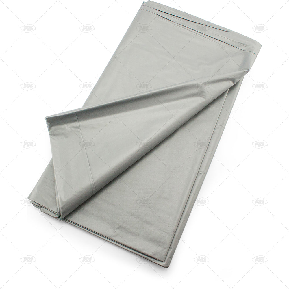 Nappes en plastique argentées - Lot de 2