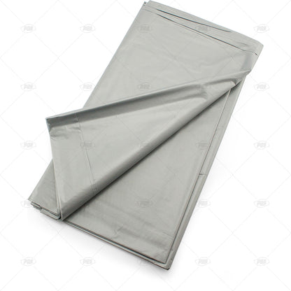 Nappes en plastique argentées - Lot de 2