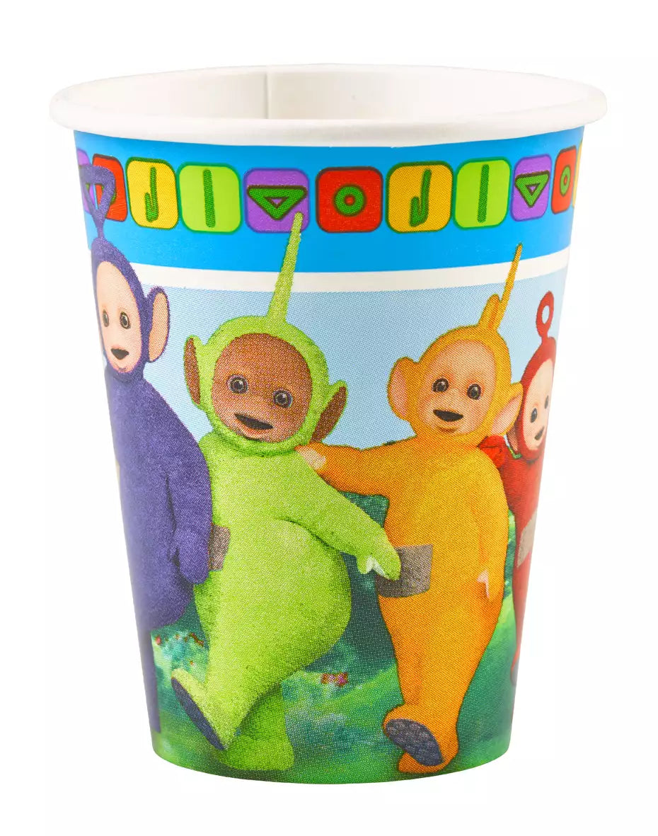8 Dancing Teletubbies paper cups 266ml