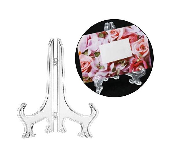 Support de plaque transparent 75mm 150mm 3 à 6 pouces