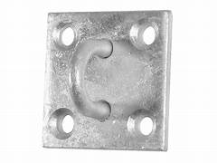 Staples On Plate, Galvanised Steel 6mm WITH SCREWS
