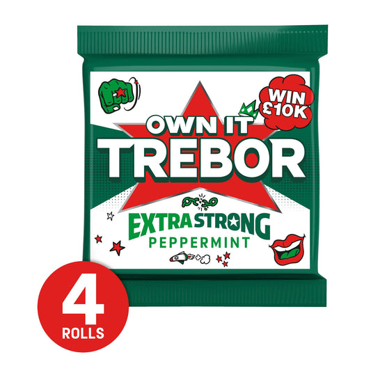 TREBOR EXTRA STRONG PEPPERMINT 4PK