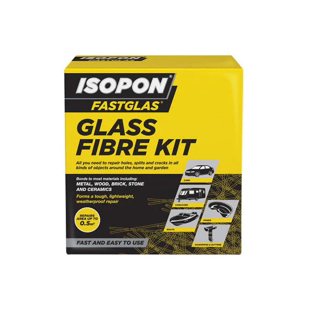 U-POL ISOPON FASTGLAS Kit Résine et Fibre de Verre Grand Format