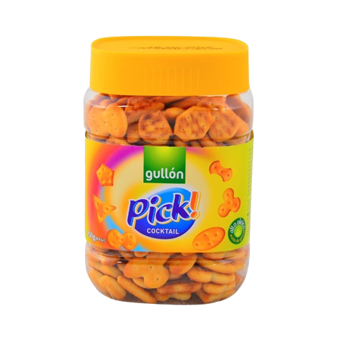 Gullon Yellow Mini Mix Savoury Nibbles Jar 250g