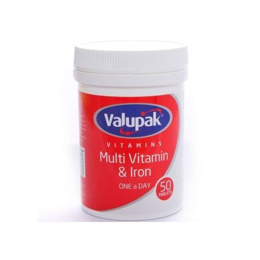 Valupak Multi Vitamin & Iron OAD Tablets 50's