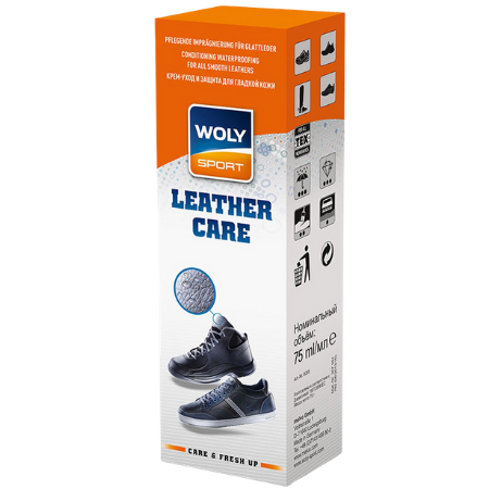 Woly Sport Soin du Cuir Imperméabilisant Pour Tous Cuirs Lisses Noir