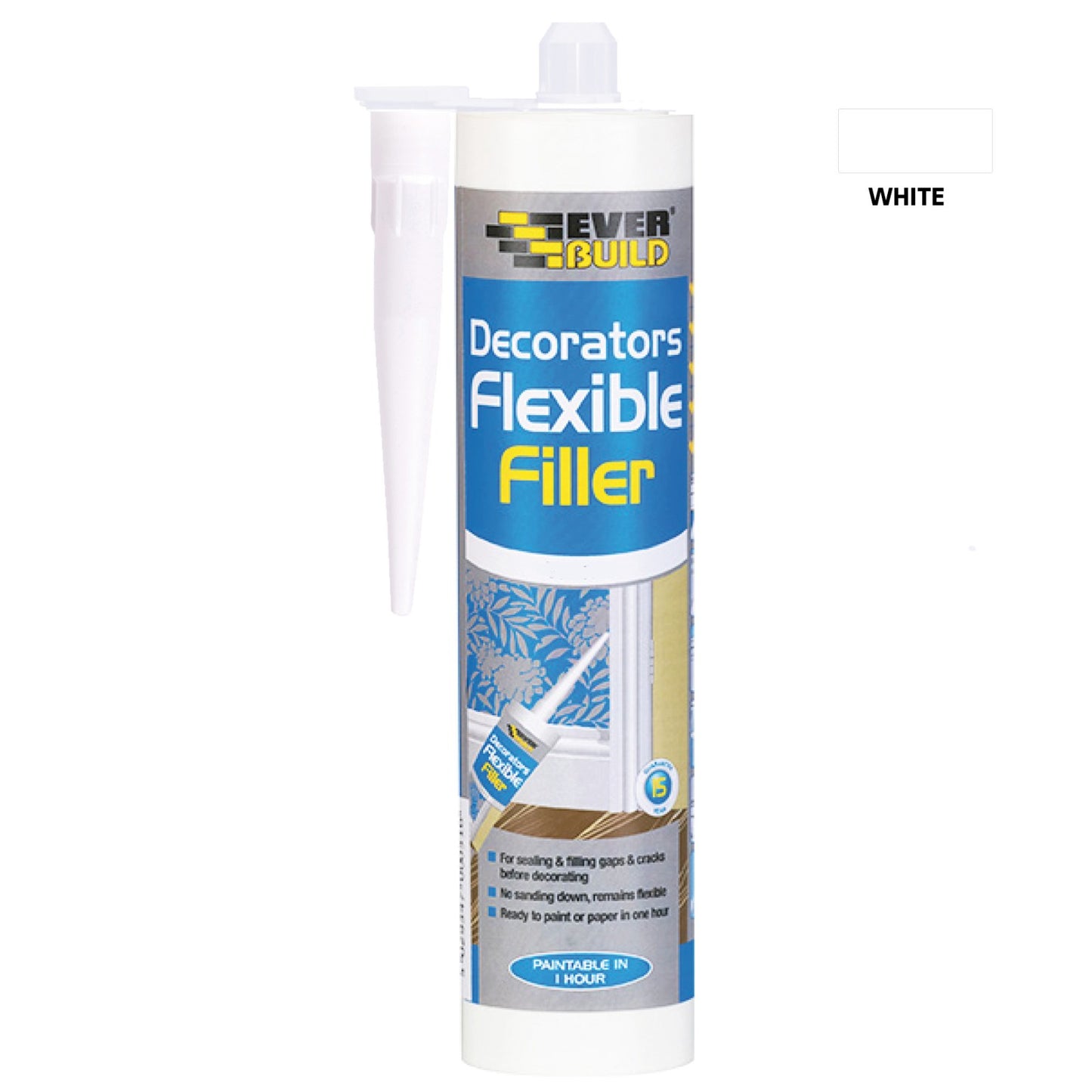 FLEXIBLE DECORATORS FILLER WHITE 290ML