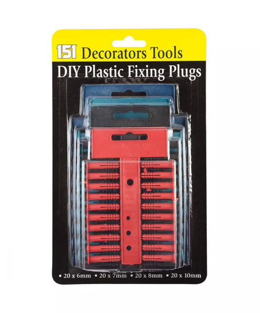 151 Outils de Décoration Bricolage Chevilles de Fixation Plastique 80pces