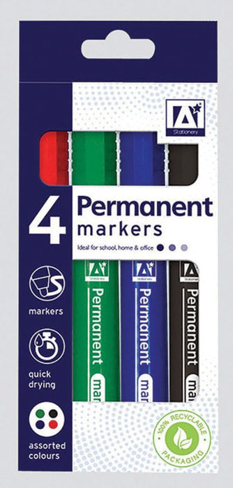 ANKER MARKERS PERMANENT 4pk