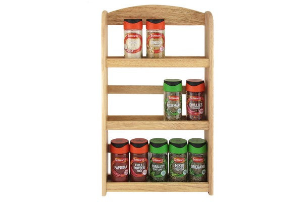 Étagère à épices en bois à 3 niveaux Apollo