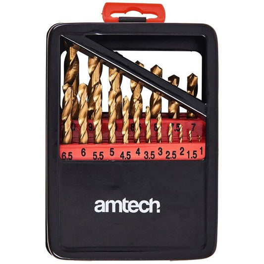 AMTECH   DRILL TITANIUM 19PC SET