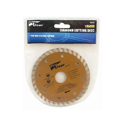 DISQUE DE COUPE DIAMANT BLACKSPUR 115mm - UTILISATION À SEC ET HUMIDE