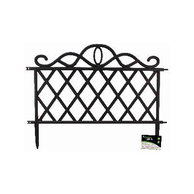 CLÔTURE DE BORDURE DE JARDIN EN PLASTIQUE NOIR BLACKSPUR