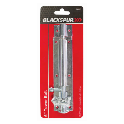 VERROU DE PORTE 6" BLACKSPUR - ZINGUÉ BRILLANT