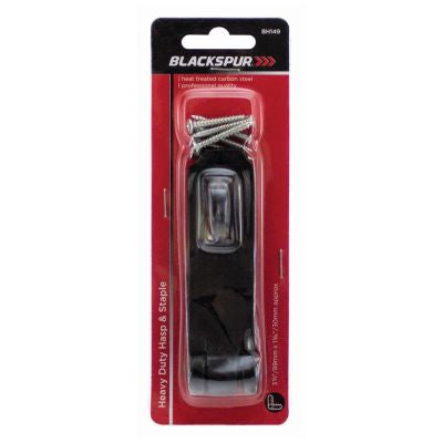 BLACKSPUR 3 1/2" X 1 1/2" HEAVY DUTY HASP & STAPLE BH149