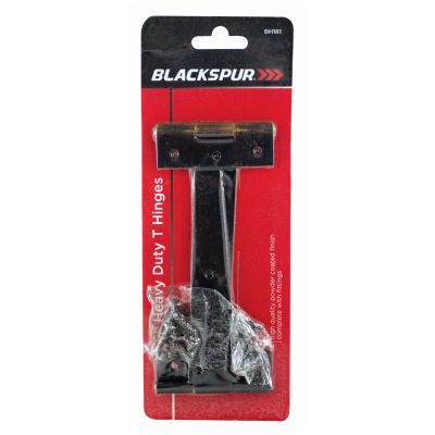 BLACKSPUR PAIRE DE CHARNIÈRES EN T ROBUSTES DE 6" AVEC FIXATIONS