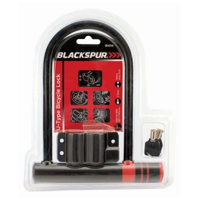 BLACKSPUR 190 X 240MM U-TYPE BICYCLE LOCK
