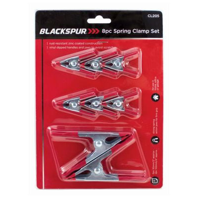 BLACKSPUR 8PC SPRING CLAMP SET