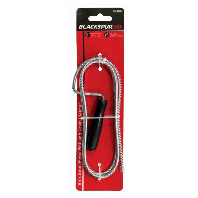 DÉBOUCHEUR MÉTALLIQUE POUR ÉVIER ET CANALISATIONS BLACKSPUR 1 M X 5 MM