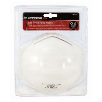 Masques faciaux BLACKSPUR 3 pièces FFP2