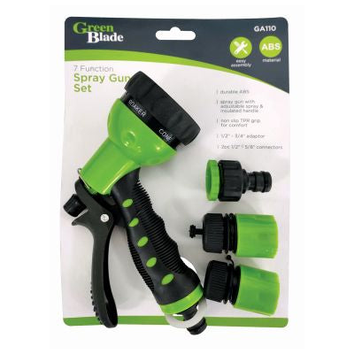 ENSEMBLE PISTOLET ARROSOIR MULTIFONCTION 7 JETS BLACKSPUR