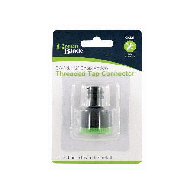 BLACKSPUR 3/4" AND 1/2" SNAP ACTION THREADED TAP CONNECTOR