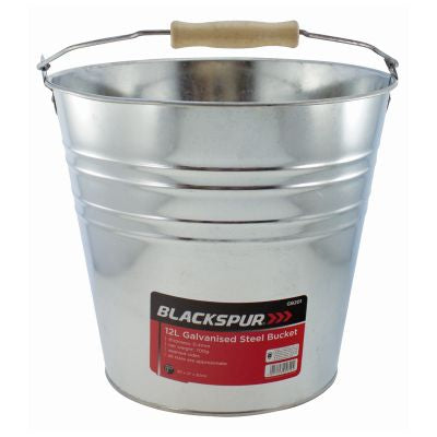 SEAU EN ACIER GALVANISÉ 12 L BLACKSPUR