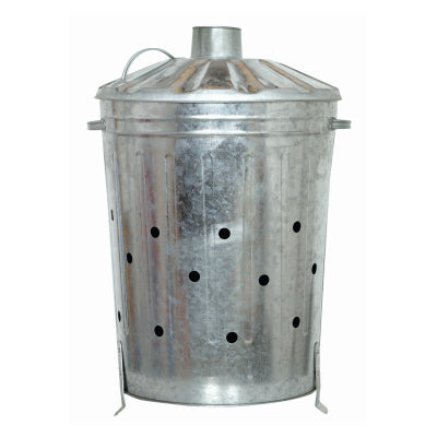POUBELLE INCINÉRATEUR GALVANISÉE GRANDE TAILLE BLACKSPUR