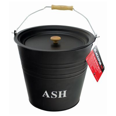 Seau à cendres BLACKSPUR avec couvercle - 12 L